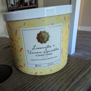 Bath & BBW 3-wick candle Limoncello & Unicorn Sprinkle New
